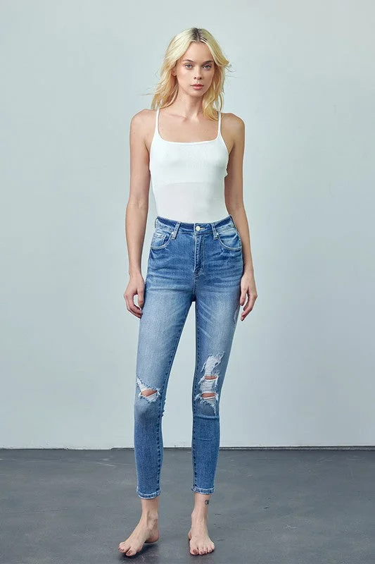 Low Prices High Rise Ankle Skinny Jeans