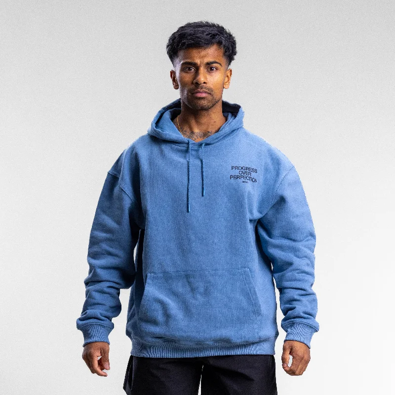 Act Fast Progress Block Hood Unisex ELEMENTAL BLUE