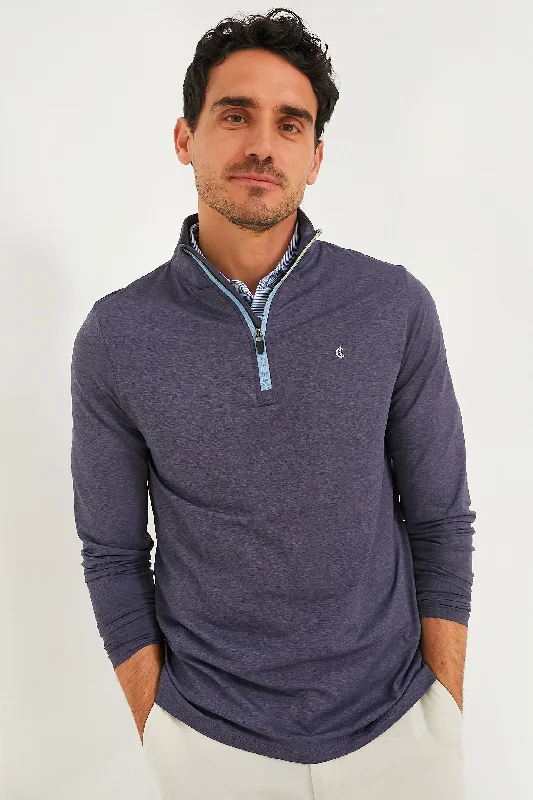 Buy Now Heathered Navy Featherweight Performance Pullover