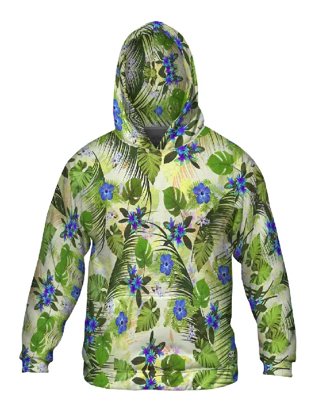 Mega Sale Aloha Blue Flowers Pattern