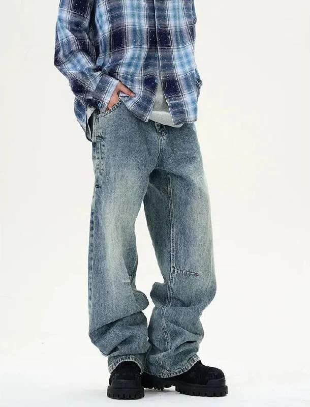 The Best Deal Lightning Pattern Fade Jeans