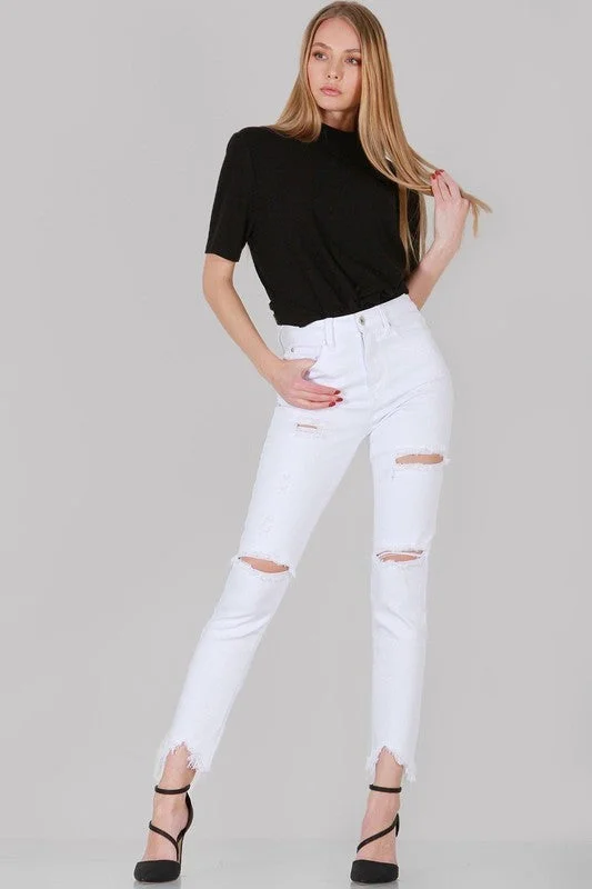 Early Access Distressed High Rise Skinny