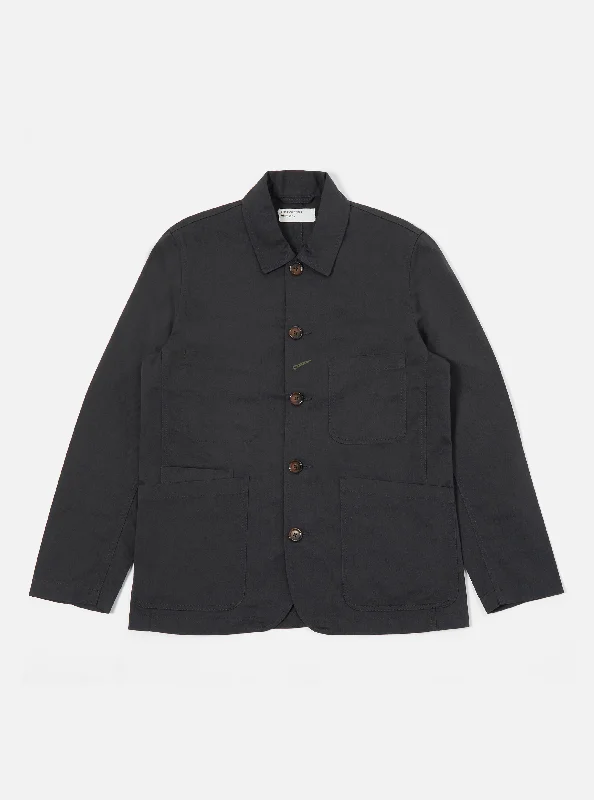 Weekend Bargains to Celebrate Universal Works Bakers Jacket in Black Twill
