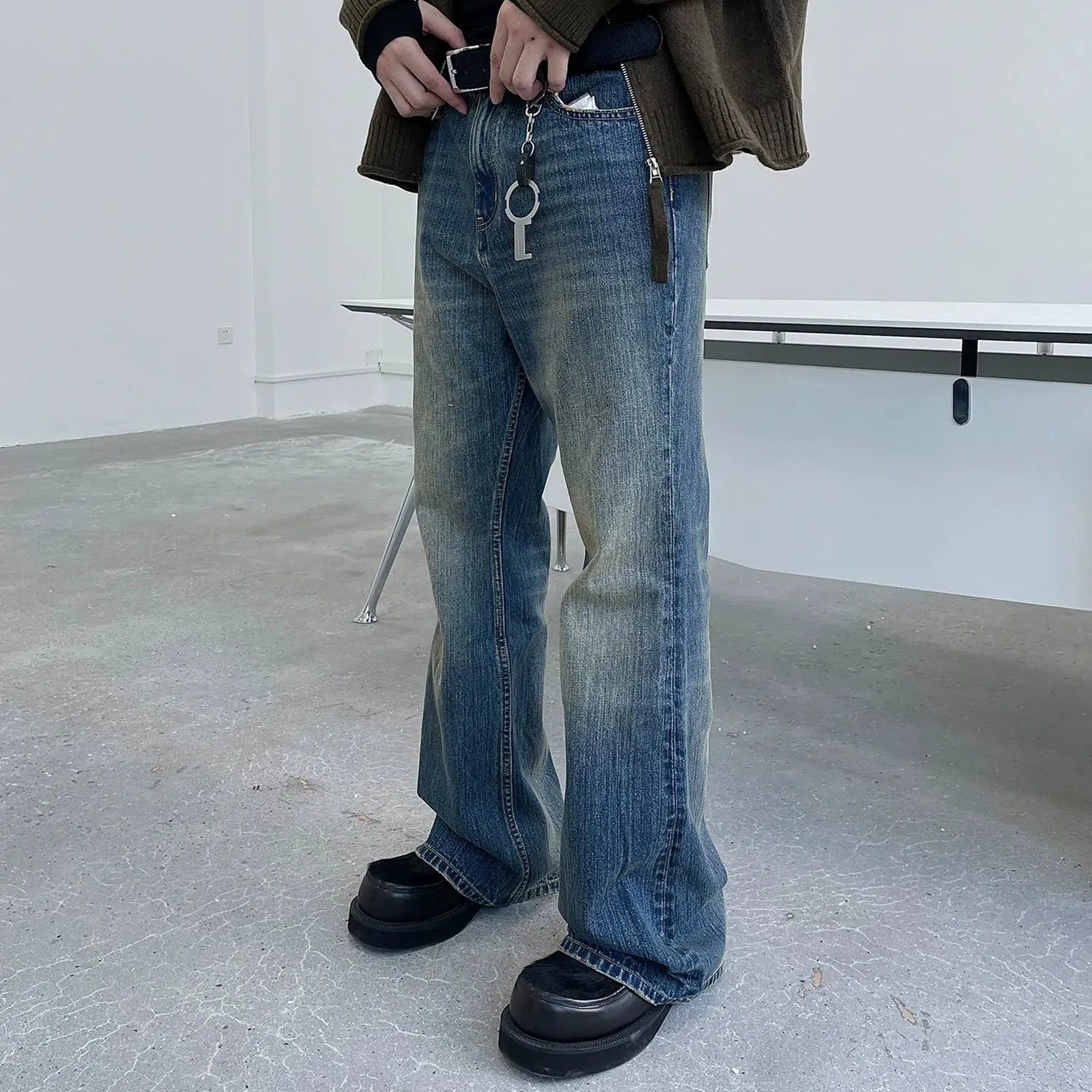 Special Offer Washed and Faded Regular Jeans