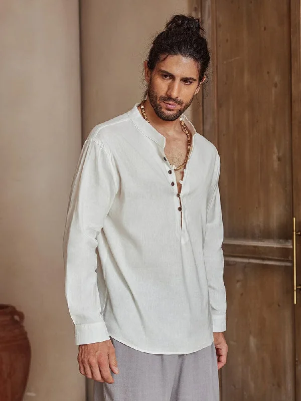 Members Only Soft Touch Linen Blend Shirt