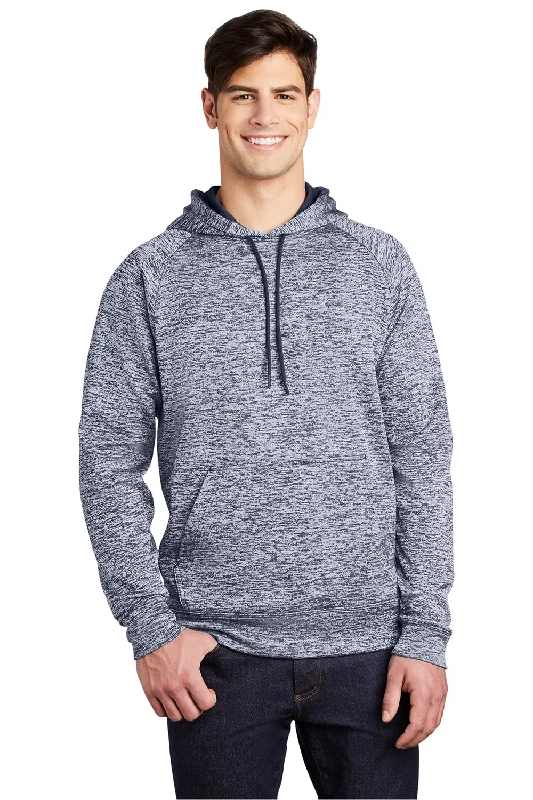 Unwind with Weekend Discounts Sport-Tek Mens Electric Heather Moisture Wicking Fleece Hooded Sweatshirt Hoodie w/ Pouch Pocket - True Navy Blue Electric Unwind with Weekend Discounts Sport-Tek Mens Electric Heather Moisture Wicking Fleece Hooded Sweatshirt Hoodie w/ Pouch Pocket - True Navy Blue Electric