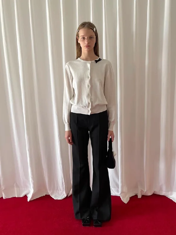 Weekend Specials Just for You Black slim flare pants【s0000006523】
