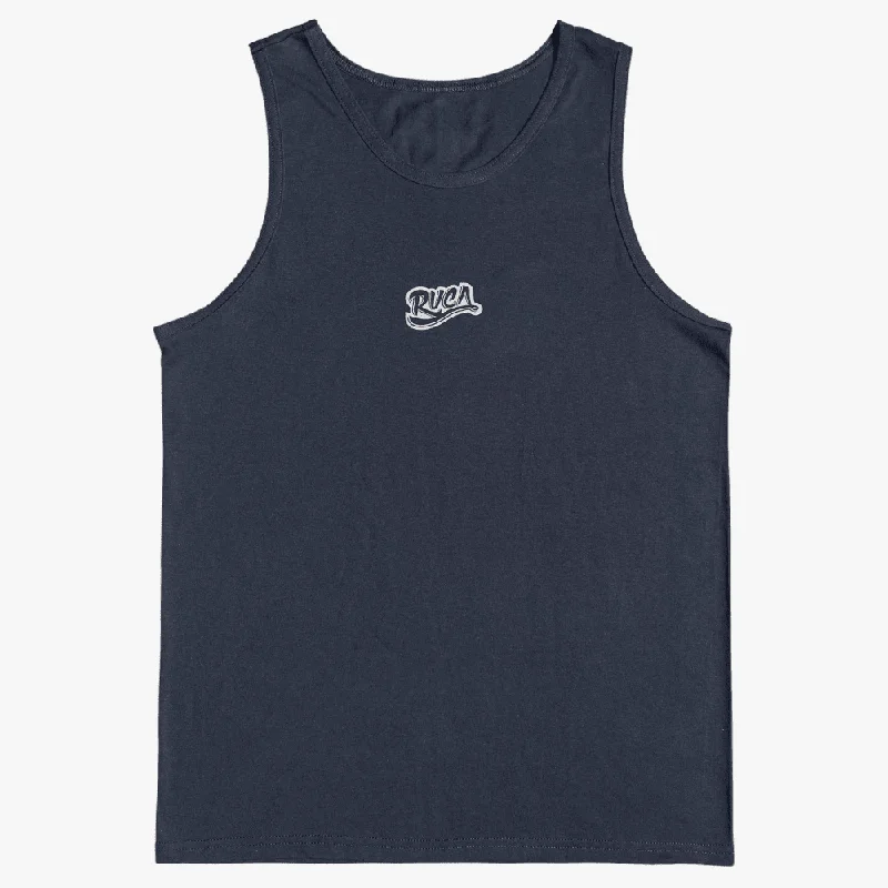 Weekend Savings Bonanza Rvca Mens Signage Tank Navy Blazer