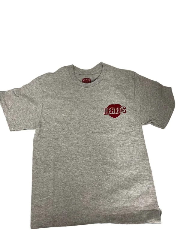 Weekend Deals That Sparkle Grey HEARTS T-Shirt (small logo on chest)
