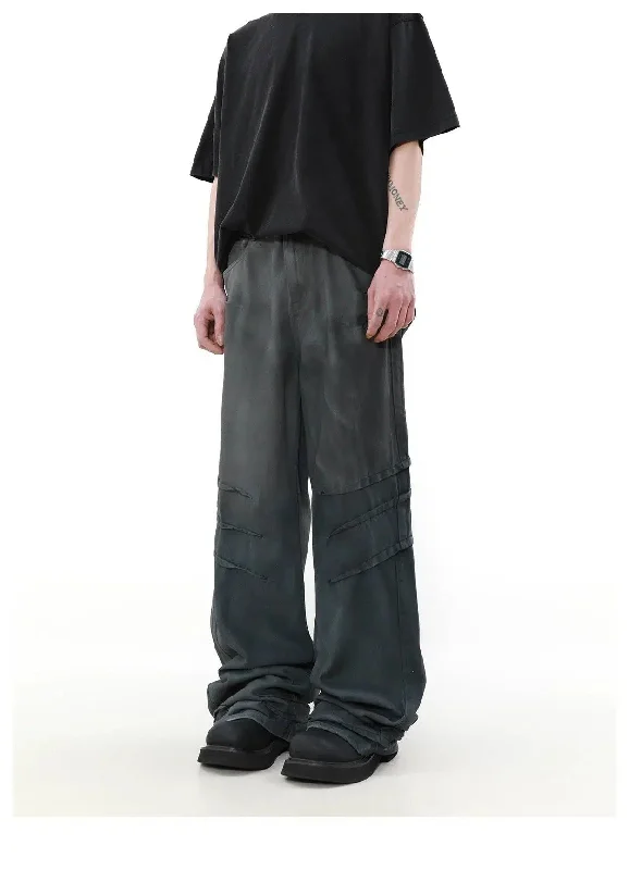 Limited Quantity Washed Seam Details Jeans