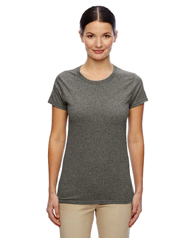 Special Buy Gildan Ladies Lightweight 100% Cotton T-Shirt | Graphite Heather