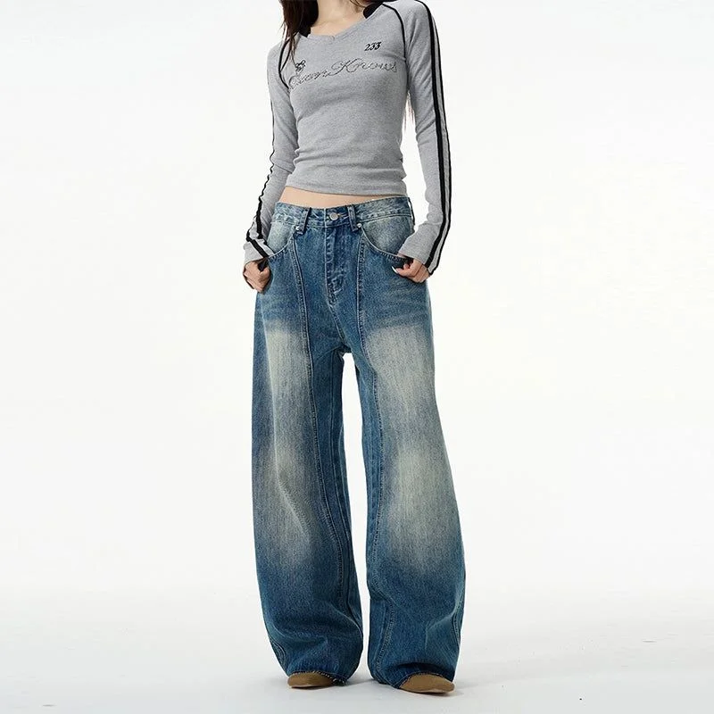 Final Clearance Thigh Fade Highlight Jeans