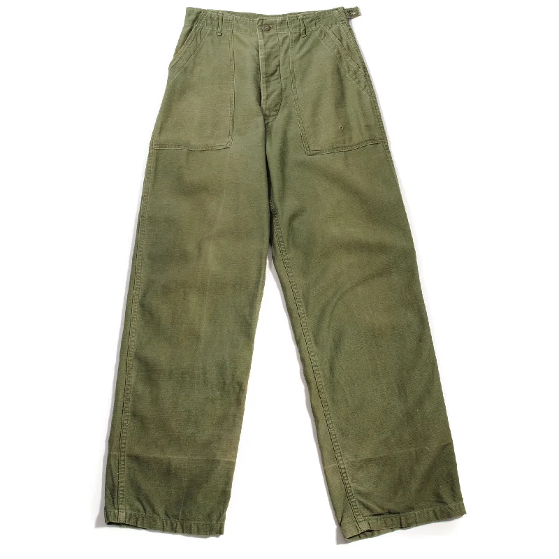 Weekend Discounts to Delight US ARMY UTILITY OG-107 SATEEN TROUSERS PANTS 1961 VIETNAM WAR SIZE W28 L33 SMALL Weekend Discounts to Delight US ARMY UTILITY OG-107 SATEEN TROUSERS PANTS 1961 VIETNAM WAR SIZE W28 L33 SMALL