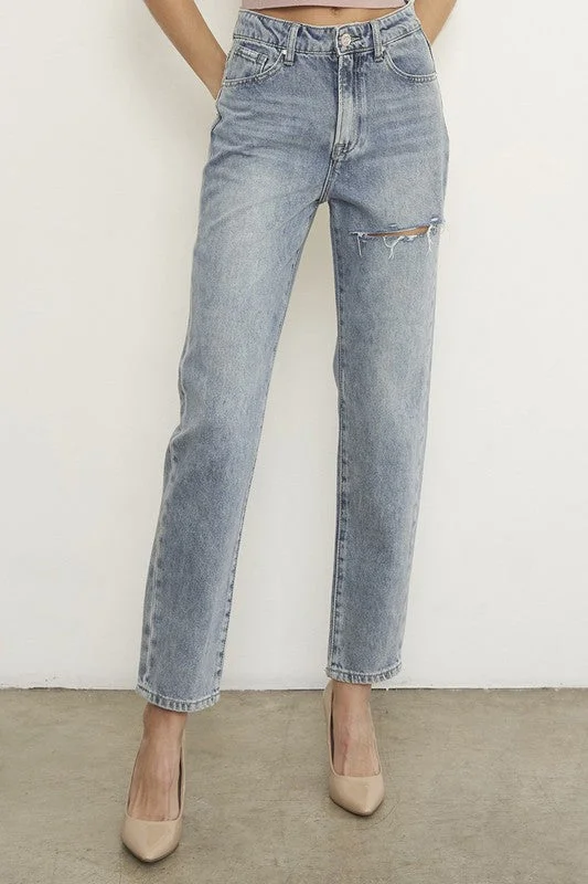 Great Deals High Waist Straight Jeans