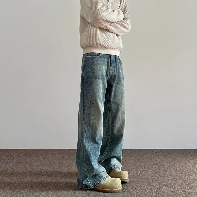 Customer Appreciation Sale Smudged and Faded Regular Jeans