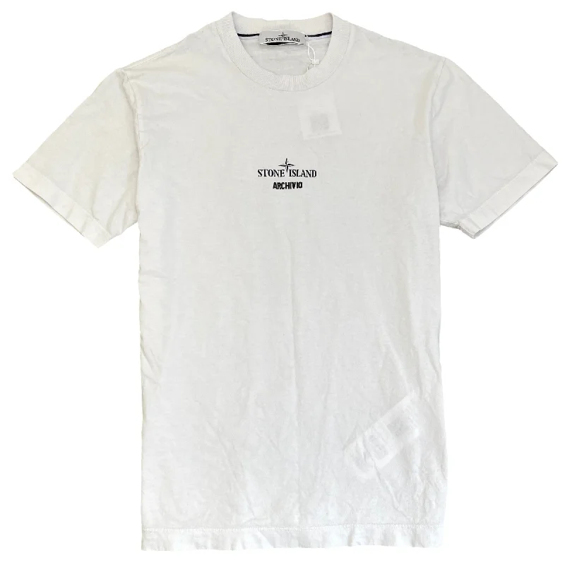 Stock Up and Save Men's Logo T-Shirt White Size S