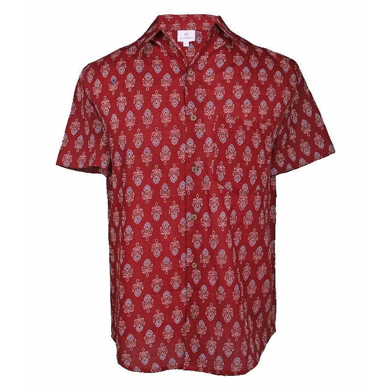 Weekend Specials to Cherish Carmine Magic Men's Short Sleeve Shirt