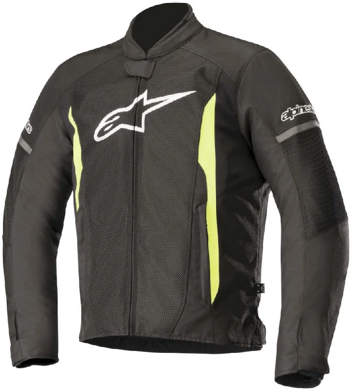 Limited Time Discount Alpinestars Men’s T-Faster Air Black and Fluorescent Yellow Textile Jacket
