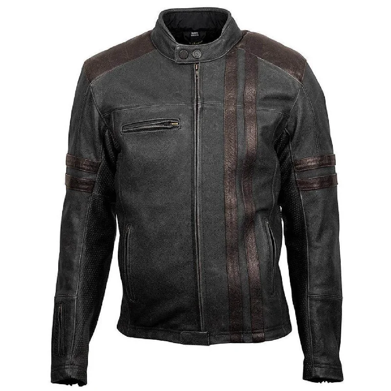 Limited Stock Scorpion 1909 Men's Black Leather Jacket