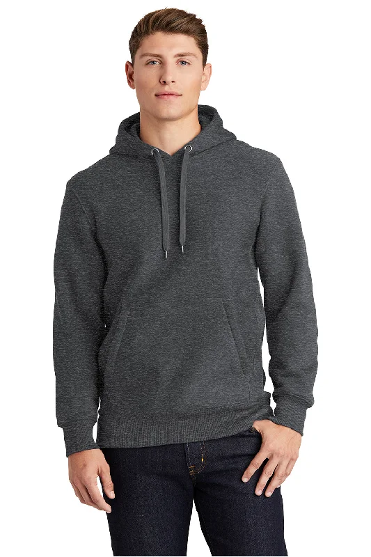 Weekend Deals That Dazzle Sport-Tek Mens Fleece Hooded Sweatshirt Hoodie w/ Pouch Pocket - Heather Graphite Grey Weekend Deals That Dazzle Sport-Tek Mens Fleece Hooded Sweatshirt Hoodie w/ Pouch Pocket - Heather Graphite Grey