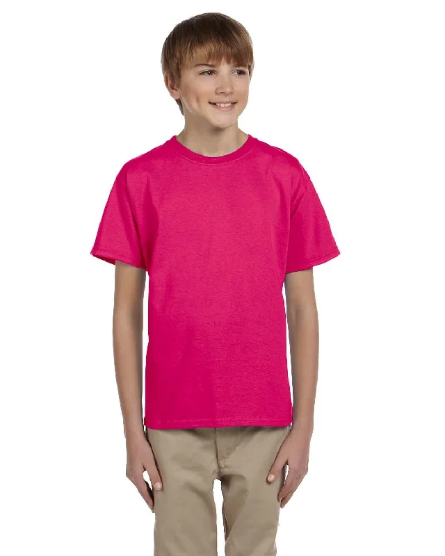 Weekend Bargains Just for You Fruit of the Loom Youth T-Shirt | Cyber Pink