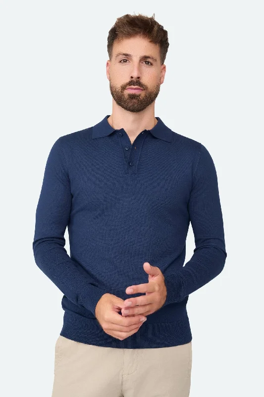 Weekend Offers That Amaze Long sleeve polo Ralf Navy