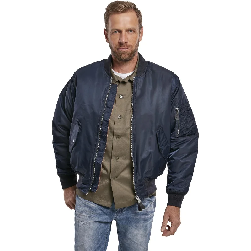 Extra Discounts Brandit MA1 Bomber Flight Jacket Dark Navy