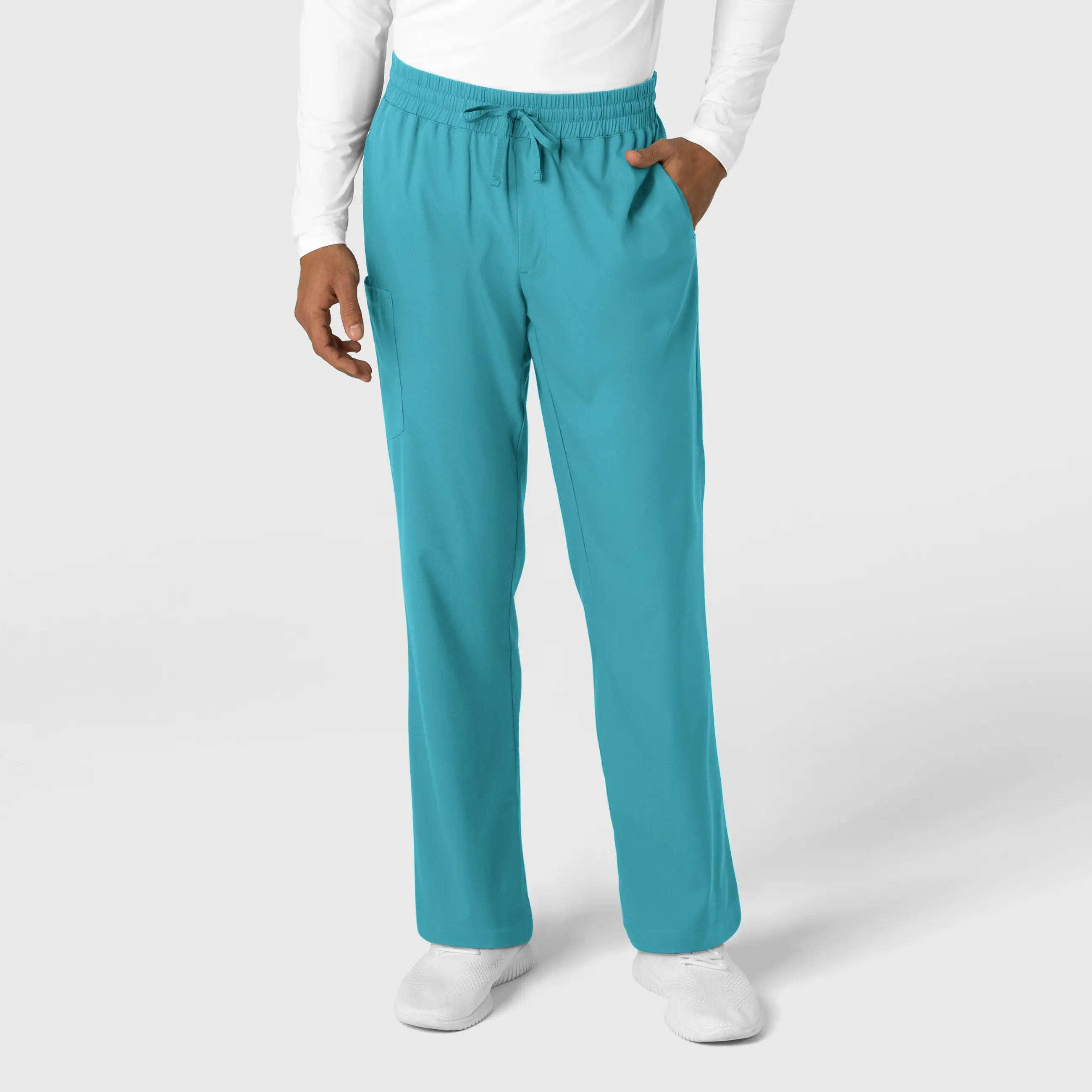 Extra Savings Wink Men's Straight Leg Scrub Pant - Teal
