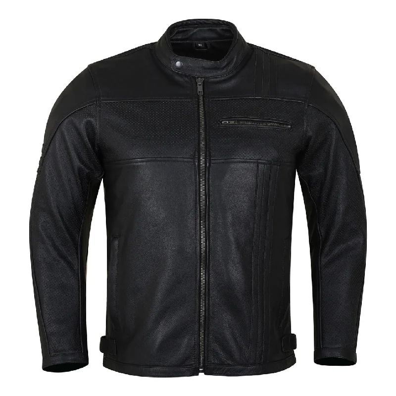 Weekend Savings Sensation HMM532 Vance Leathers' Men's Commuter Cafe Racer Motorcycle Leather Jacket with Armor Weekend Savings Sensation HMM532 Vance Leathers' Men's Commuter Cafe Racer Motorcycle Leather Jacket with Armor