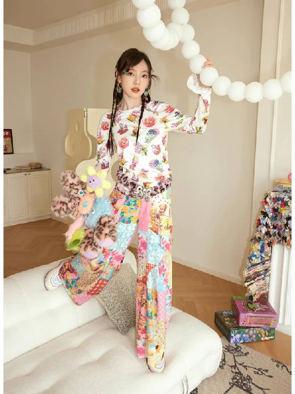 Weekend Offers That Dazzle Wide leg 3D pocket pants【s0000008328】