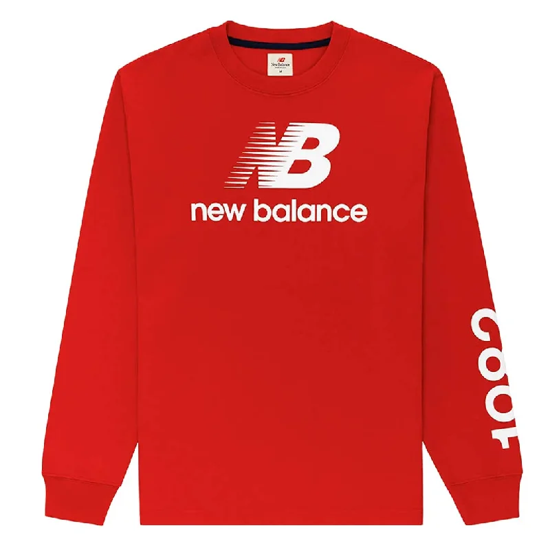 Act Fast New Balance - Men's MADE In USA Long Sleeve T-Shirt (MT21548 TRE)