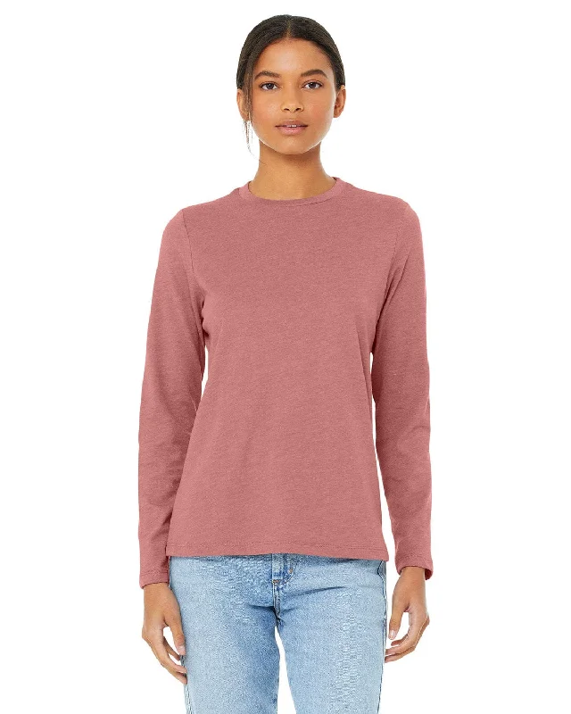 Quick Deals Bella+Canvas Ladies Long Sleeve T-Shirt | Heather Mauve