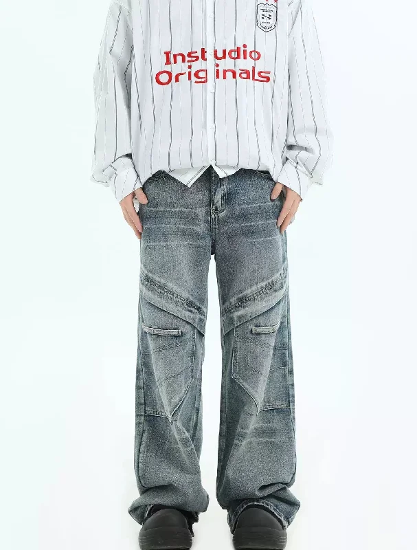 Discount Deals Multi-Seams Bootcut Jeans