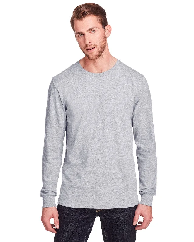 Sale Alert Fruit of the Loom Adult ICONIC Long Sleeve T-Shirt | Athletic Heather