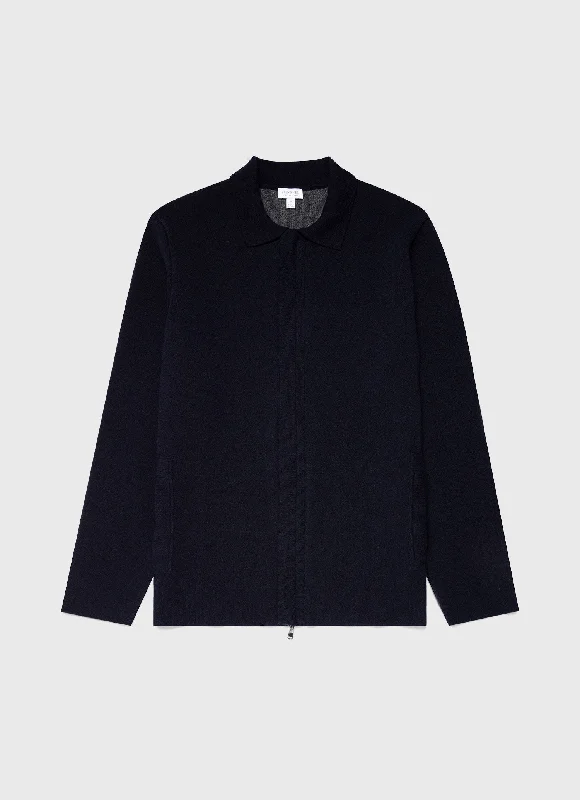 Blowout Deals Men's Double Faced Jacket in Navy