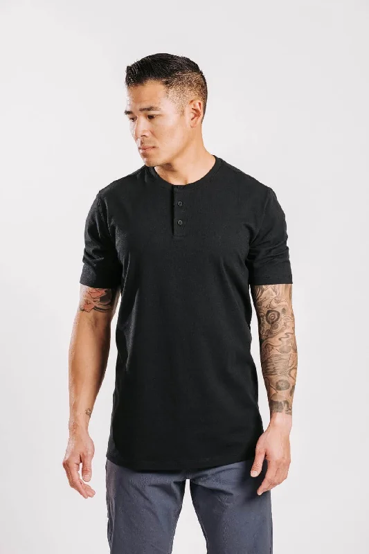 Massive Deal X Cotton Short Sleeve Henley