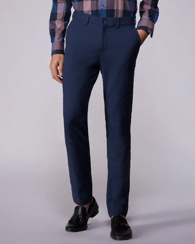 Anniversary Sale Aerofit 4-Way Stretch Smart Pants - Navy