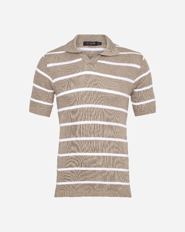 Shop the Weekend Away Stripe Knitted Polo
