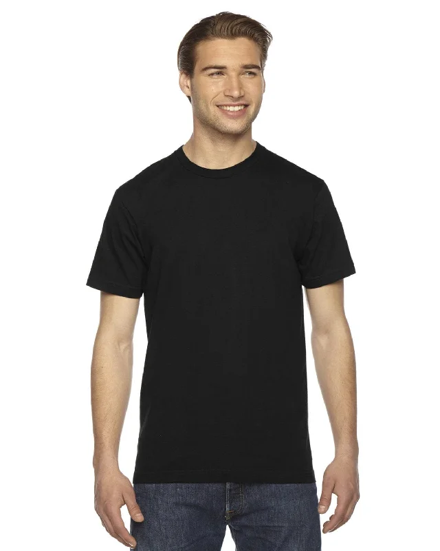 Act Now American Apparel Unisex Fine Jersey Short Sleeve T-Shirt | Black
