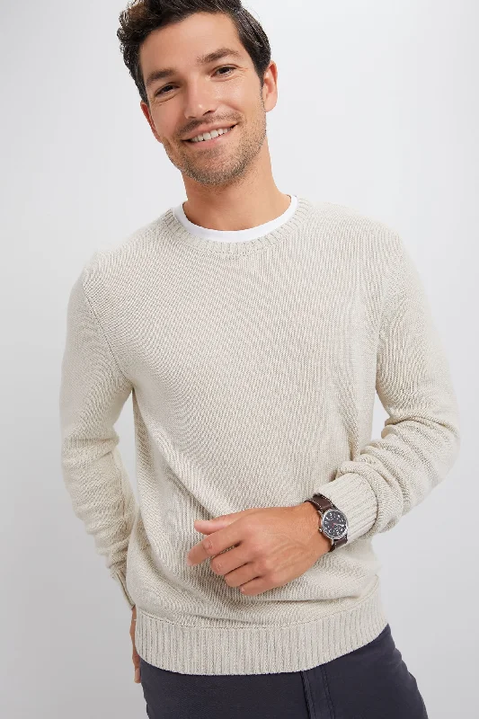 Exclusive Offer Light Tan All Season Classic Crewneck