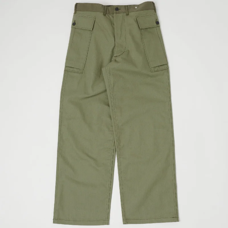 Today’s Deal Warehouse & Co 1098 U.S. Army Herringbone Pant - Olive Drab
