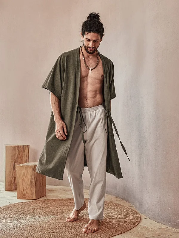 Price Slash Soft Loose Cotton Linen Outerwear