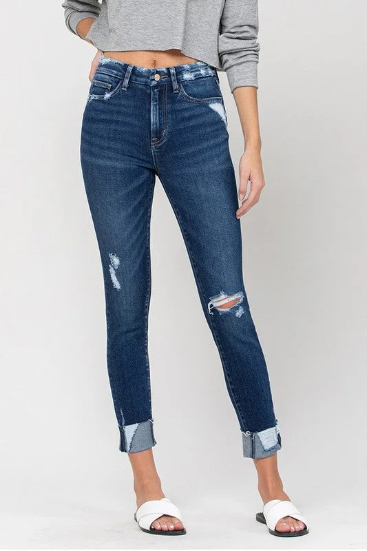 Special Savings High Rise Distressed Clean Cut Crop Skinny