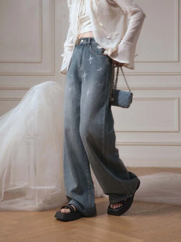 Today’s Deal Star Rhinestone Jeans [s0000007877]