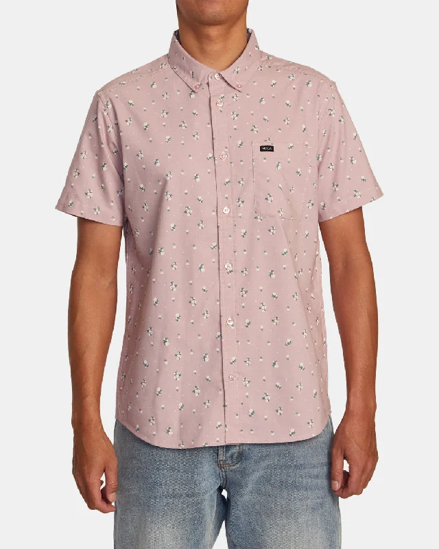 Limited Time Offer That'll Do Print Short Sleeve Shirt - Pale Mauve