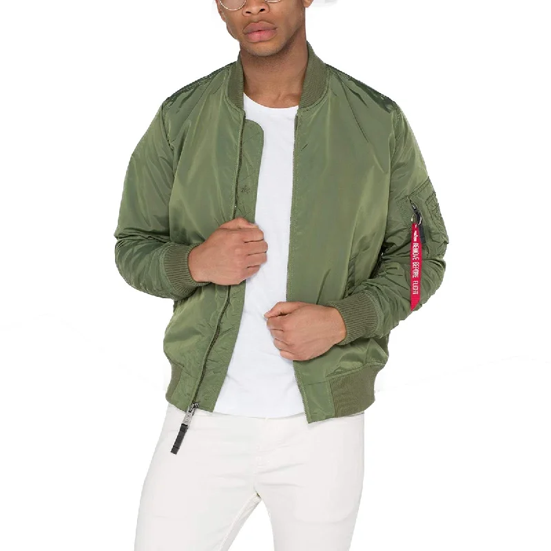 Massive Deals Alpha Industries MA-1 TT Flight Jacket Sage Green