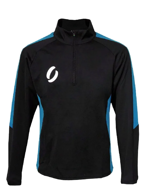 Unbeatable Prices 1/4 ZIP TRAINING TOP - BLACK/ROYAL