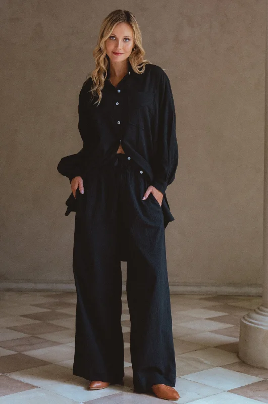 Weekend Flash Sale Calin Wide Leg Linen Pants