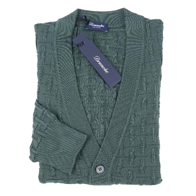 Crazy Deals Drumohr Merino Wool Cardigan Sweater