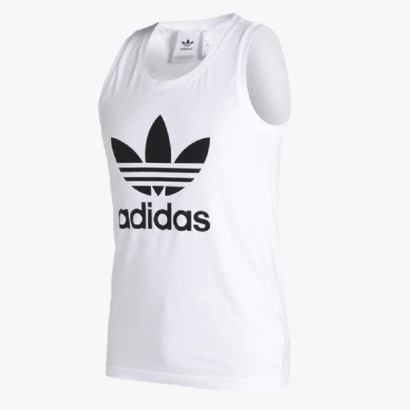 Closeout adidas Mens Trefoil Tank Top White